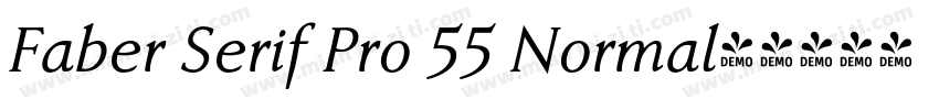 Faber Serif Pro 55 Normal字体转换